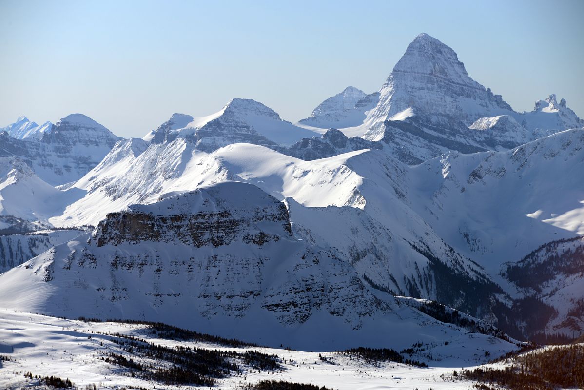 09E Citadel Peak And Mount Assiniboine From Lookout Mountain At Banff Sunshine Ski Area